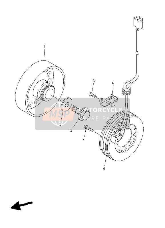 Yamaha YZF-R6 2010 Generator for a 2010 Yamaha YZF-R6