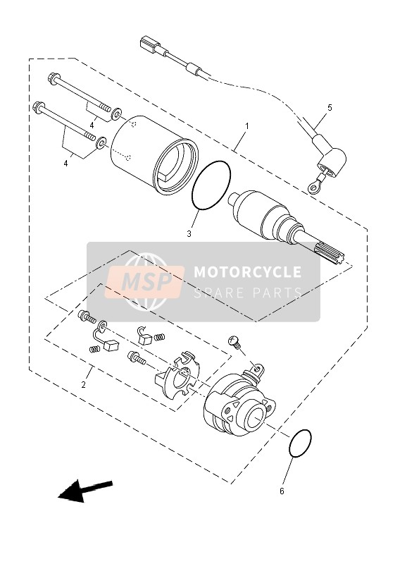 Yamaha YZF-R125 2010 Starting Motor for a 2010 Yamaha YZF-R125