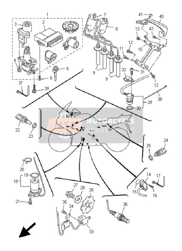 Yamaha FJR1300A 2011 Electrical 1 for a 2011 Yamaha FJR1300A