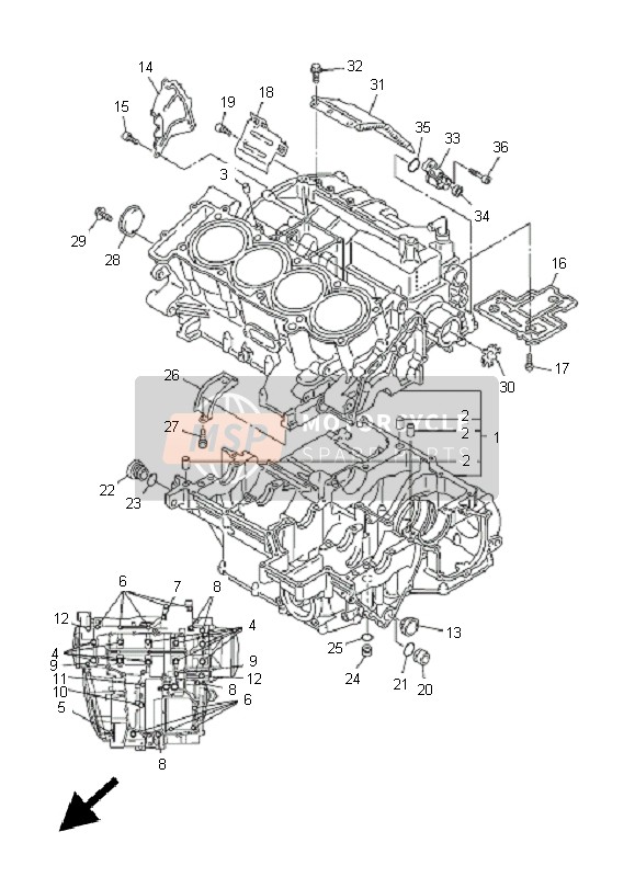 Yamaha FJR1300AS 2011 Carter per un 2011 Yamaha FJR1300AS