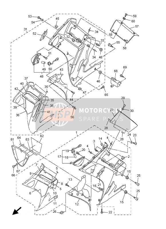 Yamaha FJR1300AS 2011 HAUBE 2 für ein 2011 Yamaha FJR1300AS