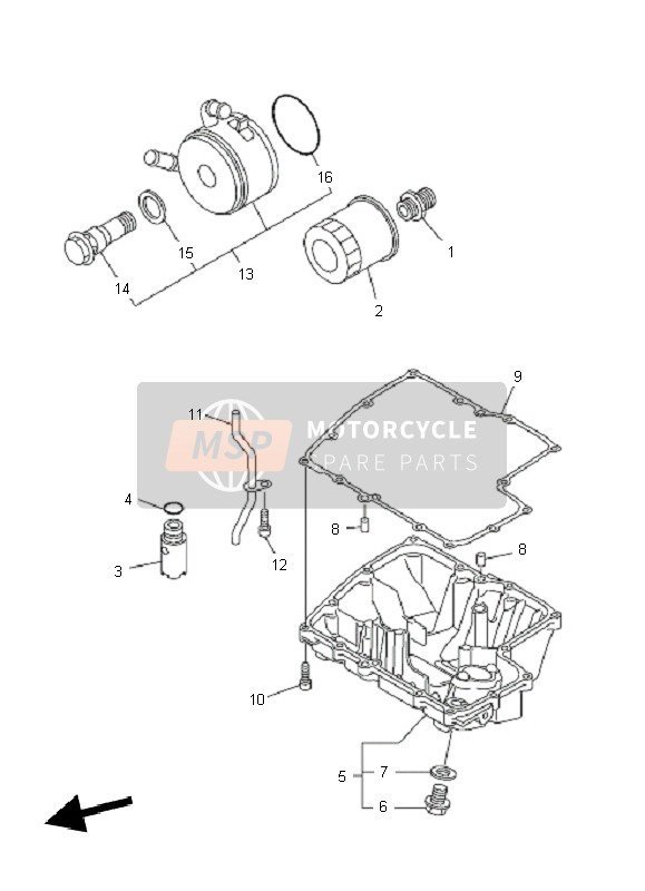 Yamaha FZ1-S FAZER 2011 Pulitore Dell'Olio per un 2011 Yamaha FZ1-S FAZER