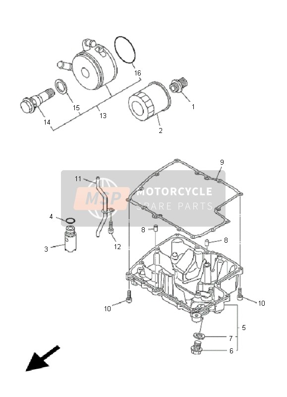 Yamaha FZ8-NA 2011 ÖLFILTER für ein 2011 Yamaha FZ8-NA