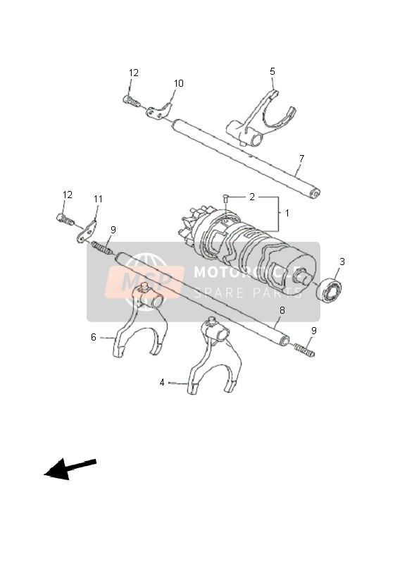 Yamaha FZ8-NA 2011 Shift Cam & Forchetta per un 2011 Yamaha FZ8-NA