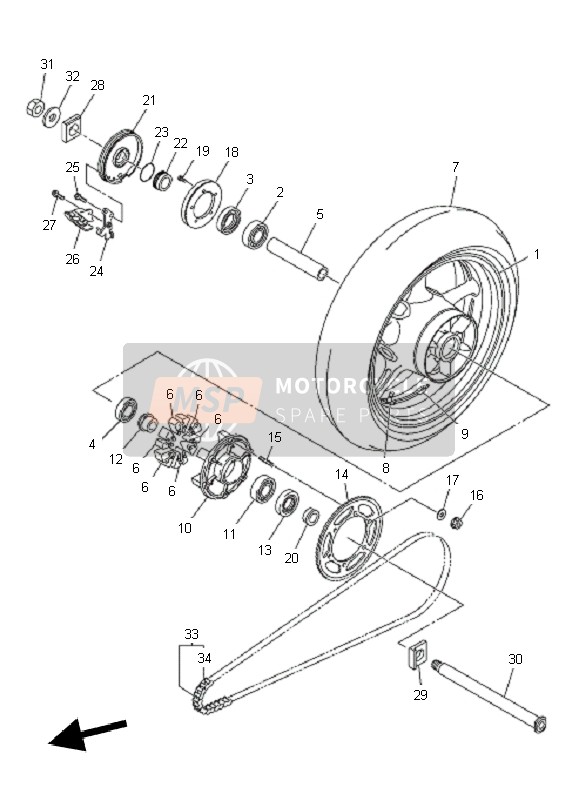 59P2537A0098, Housing, Sensor Achter, Yamaha, 0