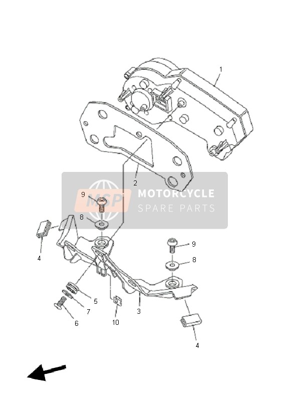 59P835000000, Geschwindigkeitsmesser, Yamaha, 0