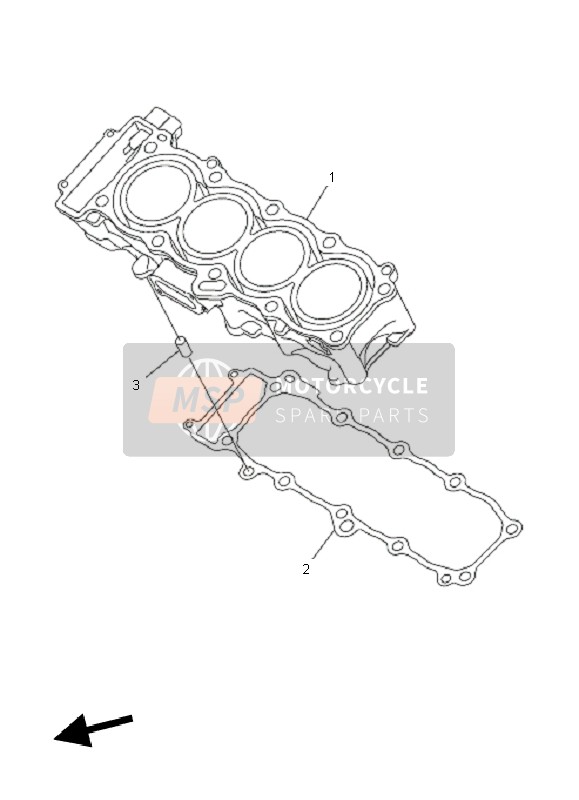 Yamaha FZ8-S FAZER 2011 Cylinder for a 2011 Yamaha FZ8-S FAZER