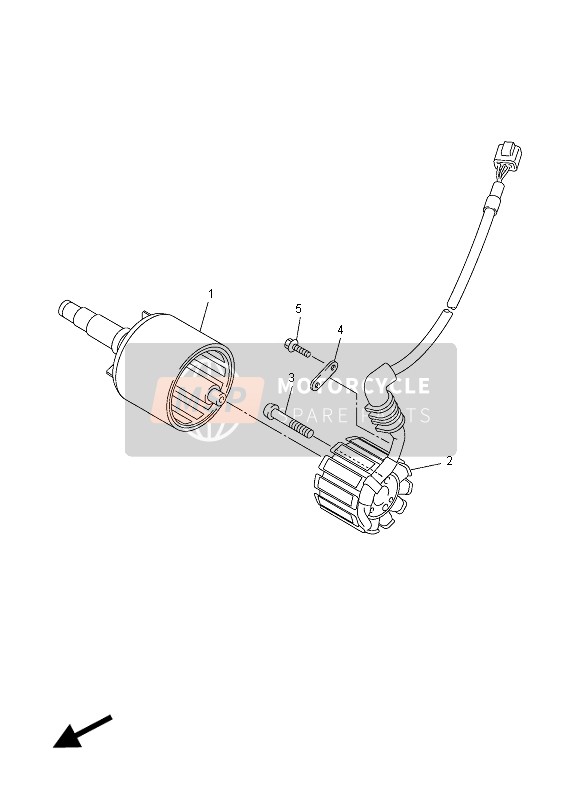 Yamaha FZ1-N 2012 Generatore per un 2012 Yamaha FZ1-N