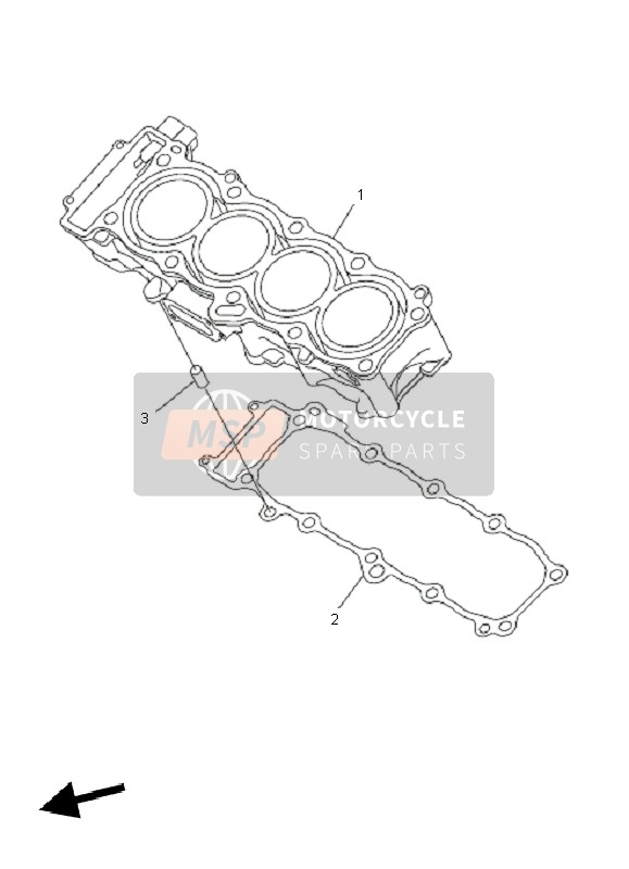 Yamaha FZ8-SA FAZER 2011 Cylindre pour un 2011 Yamaha FZ8-SA FAZER