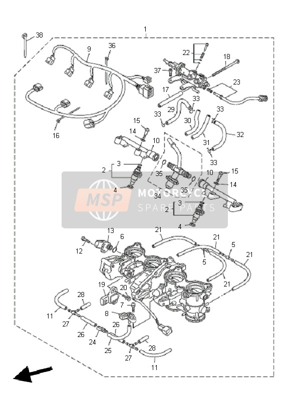 Yamaha FZ8-SA FAZER 2011 EINLASS 2 für ein 2011 Yamaha FZ8-SA FAZER