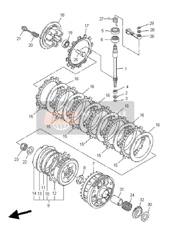 Yamaha FZ8-SA FAZER 2011 Clutch for a 2011 Yamaha FZ8-SA FAZER