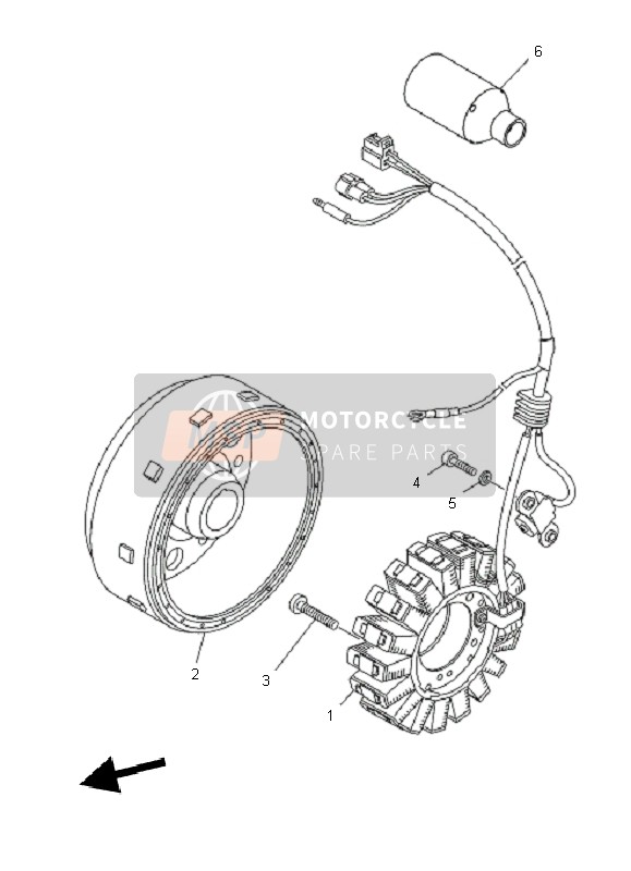 Yamaha MT03 2011 Generador para un 2011 Yamaha MT03