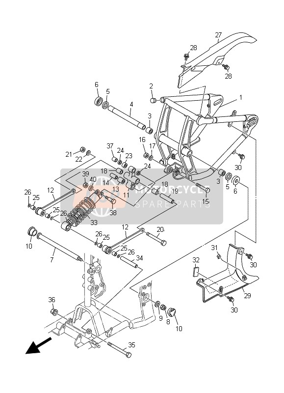 Bras arrière & Suspension