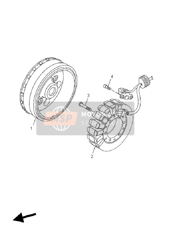 Yamaha VMAX 2011 GENERATOR für ein 2011 Yamaha VMAX