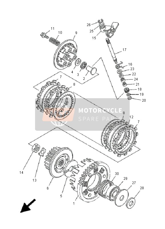 Yamaha TDM850 2001 Clutch for a 2001 Yamaha TDM850