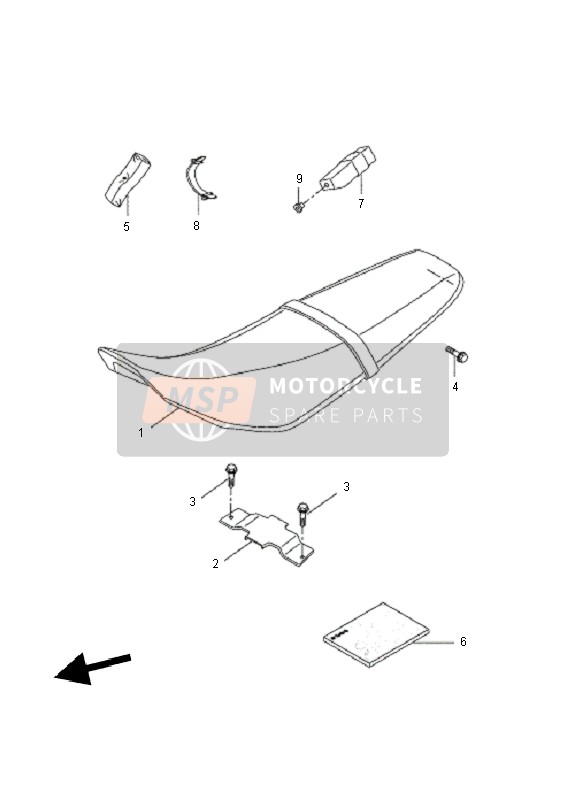 Yamaha WR125X 2011 Seat for a 2011 Yamaha WR125X