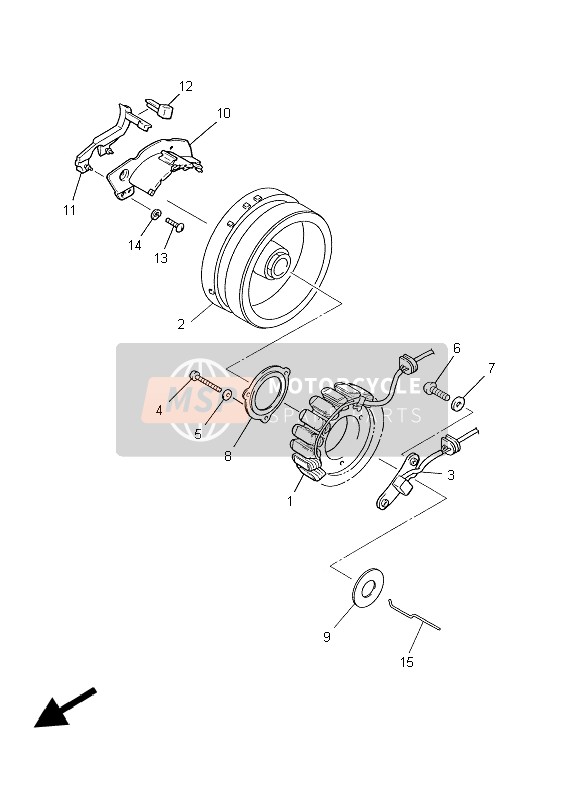 Yamaha XVZ13TF 1999 GENERATOR für ein 1999 Yamaha XVZ13TF