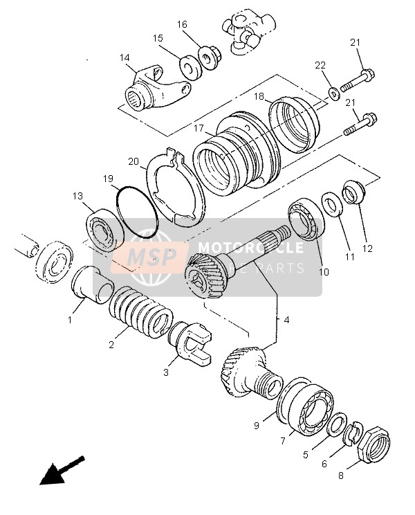 Middle Drive Gear