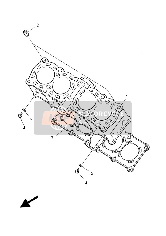 Yamaha YZF600R THUNDERCAT 1999 Cylinder for a 1999 Yamaha YZF600R THUNDERCAT