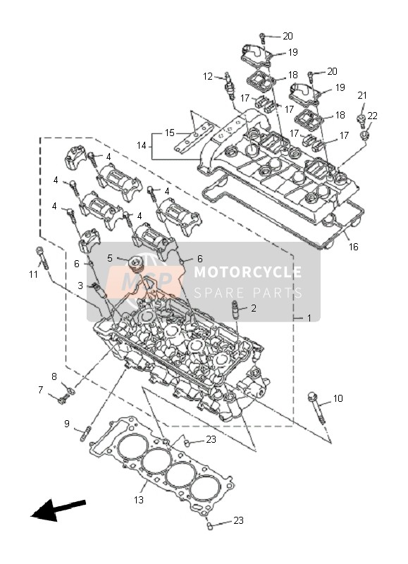 20S111930000, Gasket, Head Cover 1, Yamaha, 0