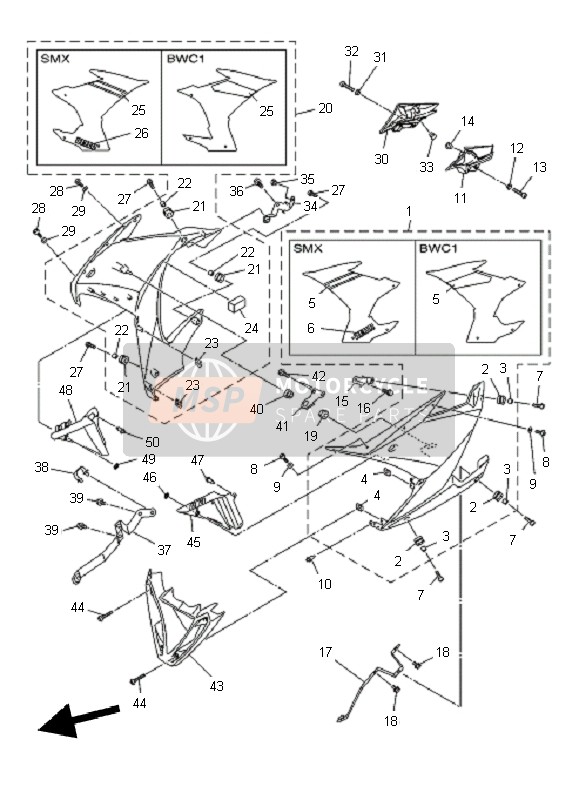 1DG283910000, Graphique,  De Carena, Yamaha, 0