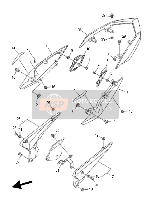 20S2172100PA, Cover, Kant 2, Yamaha, 0