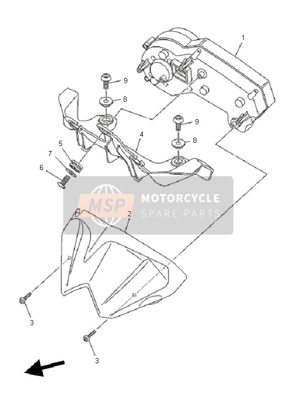 Yamaha XJ6NA 2011 Meter for a 2011 Yamaha XJ6NA