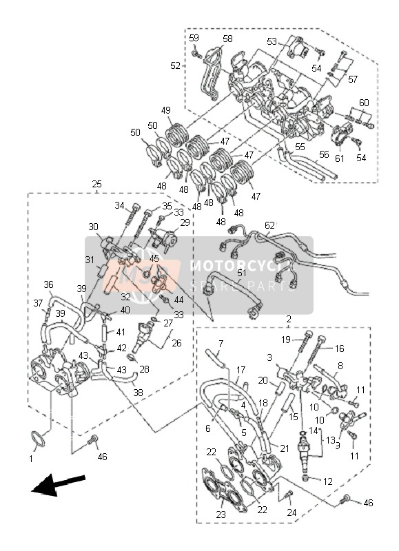 904505301100, Schlauchschelle, Yamaha, 0