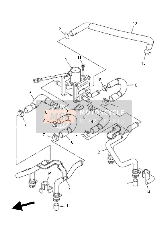 Yamaha XJR1300 2011 Air Induction System for a 2011 Yamaha XJR1300