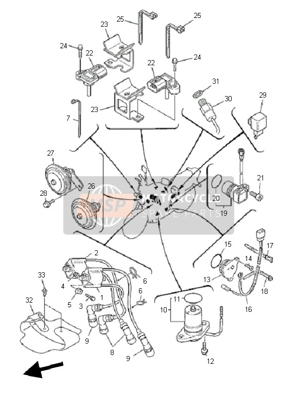 5UX2117G0100, Beschermer, Yamaha, 1