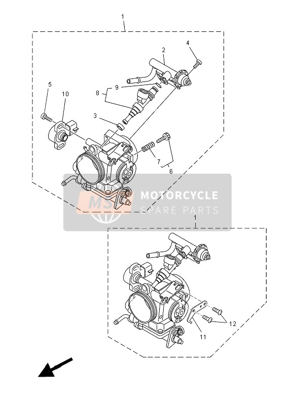 Yamaha MT03 2008 Assunzione 2 per un 2008 Yamaha MT03