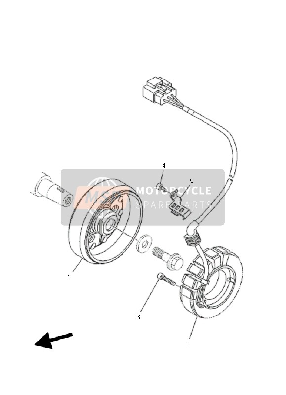 Yamaha XT1200Z TENERE 2011 Generatore per un 2011 Yamaha XT1200Z TENERE