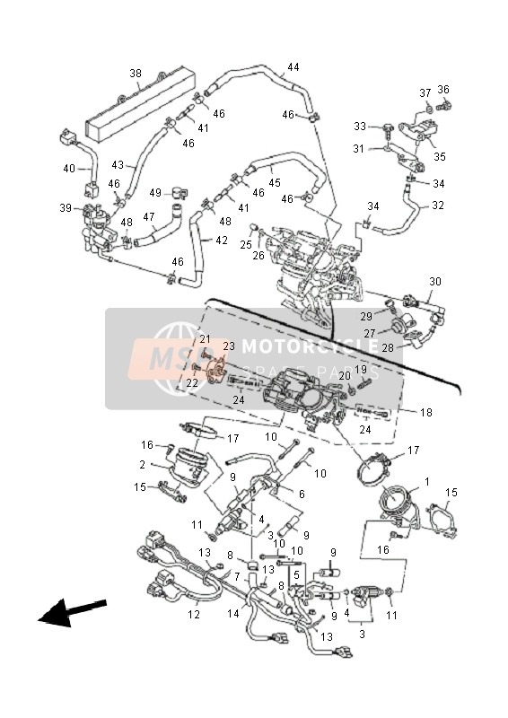 Yamaha XV1900A 2011 Intake for a 2011 Yamaha XV1900A