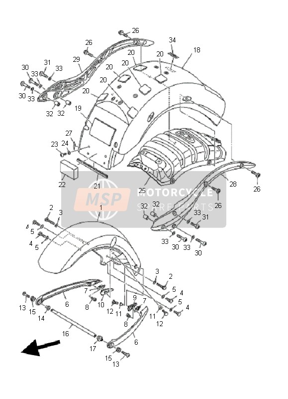 1D7216133000, Supporto Ventola, Yamaha, 1