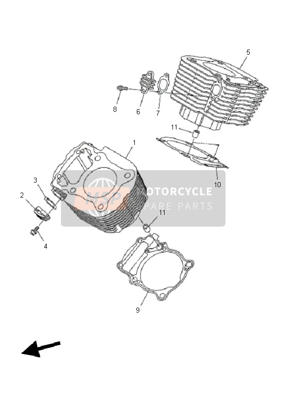 Yamaha XVS950A 2011 Cylinder for a 2011 Yamaha XVS950A