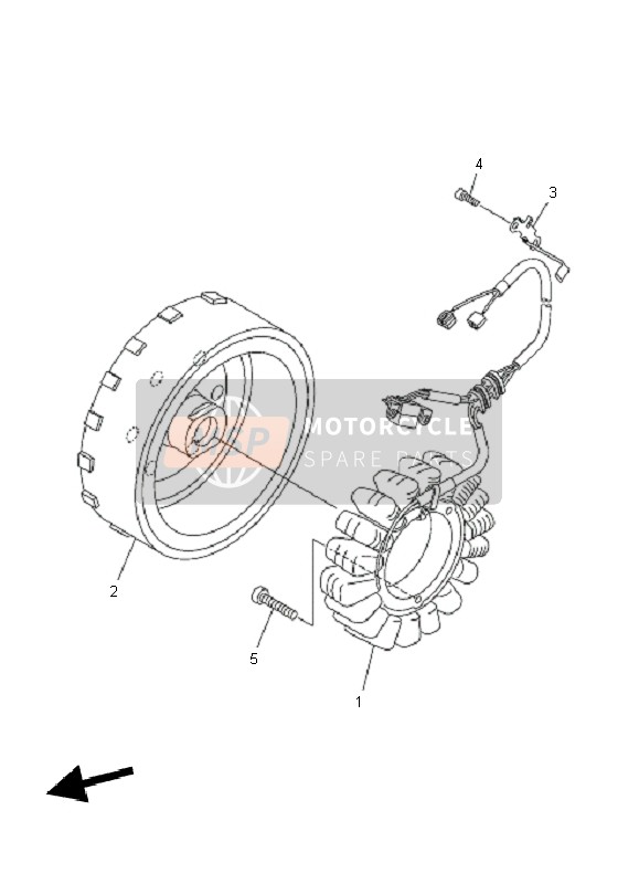 Yamaha XVS950A 2011 GENERATOR für ein 2011 Yamaha XVS950A