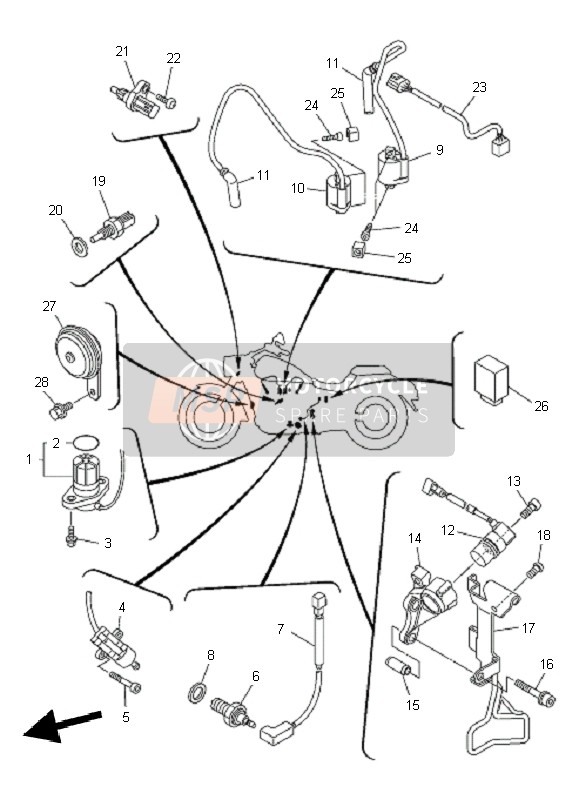 5S7857200000, Olstandanzeiger, Yamaha, 0