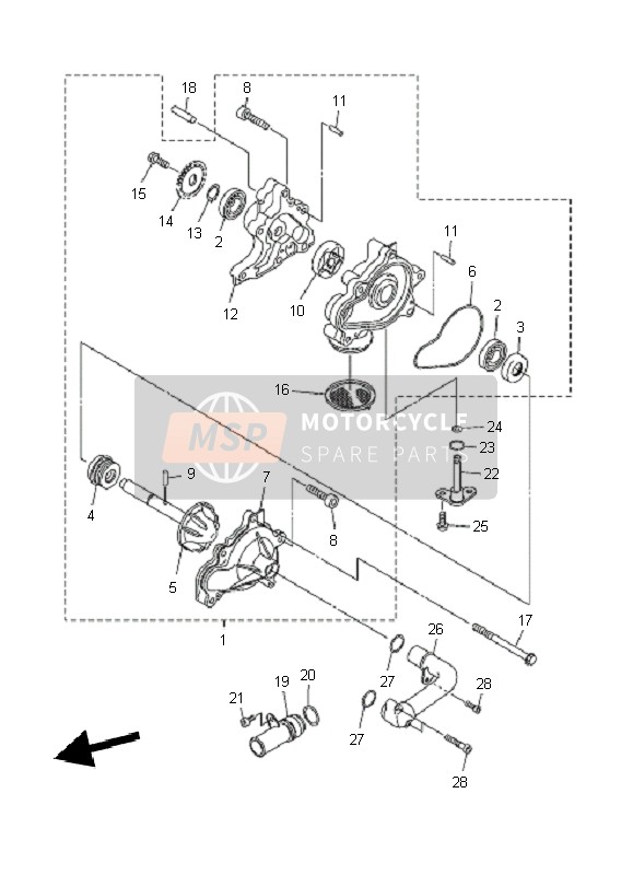 27D125620000, Body, Aftap Kraan, Yamaha, 0