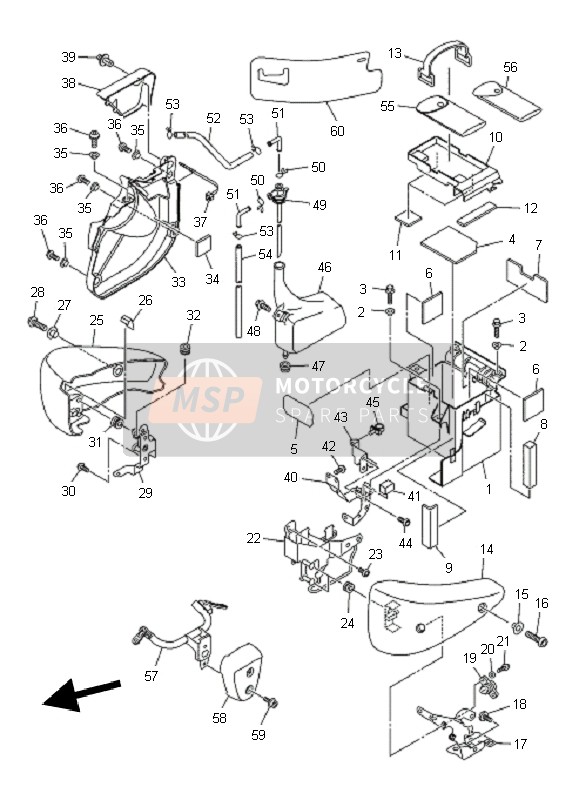 1AE2834E0000, Damper 1, Yamaha, 4