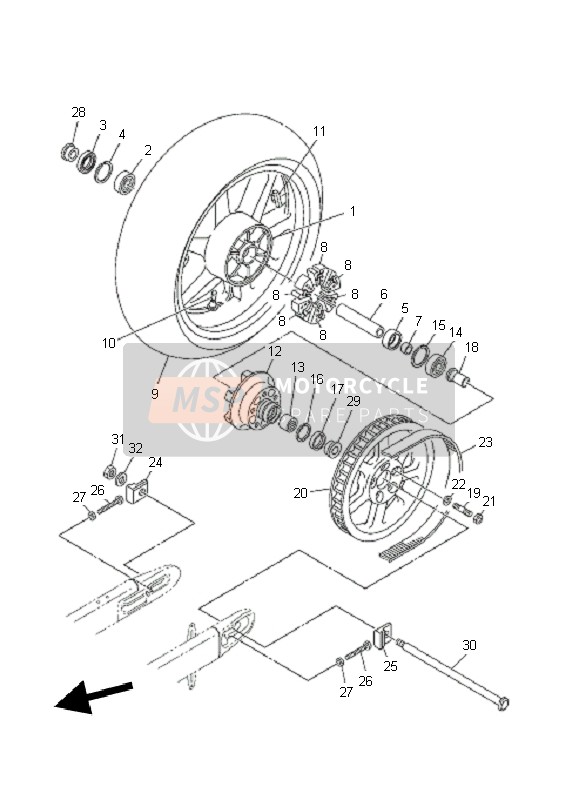 3D8253661100, Moyeu D'Embrayage, Yamaha, 0