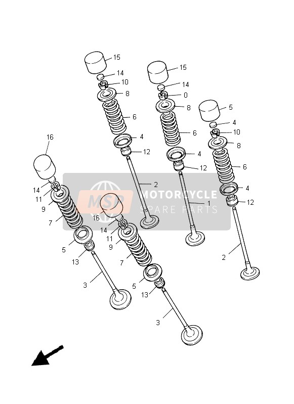 Yamaha YZF-R1 1999 Valve for a 1999 Yamaha YZF-R1