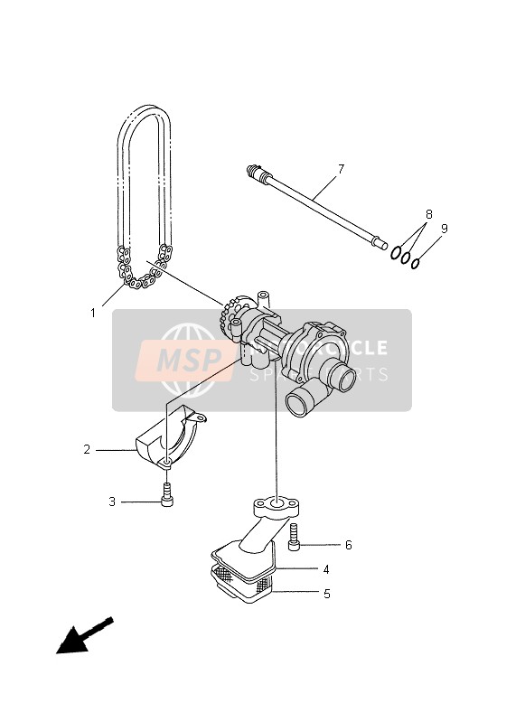 Yamaha YZF-R1 1999 Oil Pump for a 1999 Yamaha YZF-R1