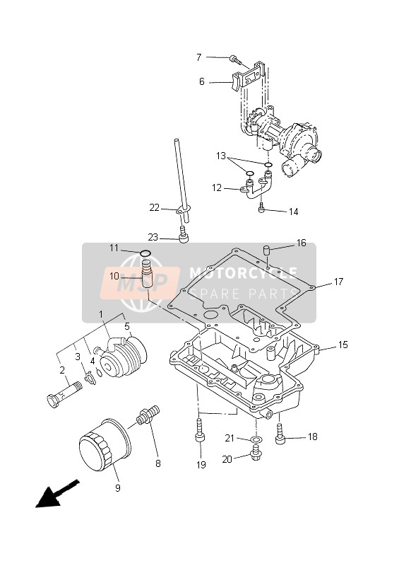 Yamaha YZF-R1 1999 ÖLFILTER für ein 1999 Yamaha YZF-R1