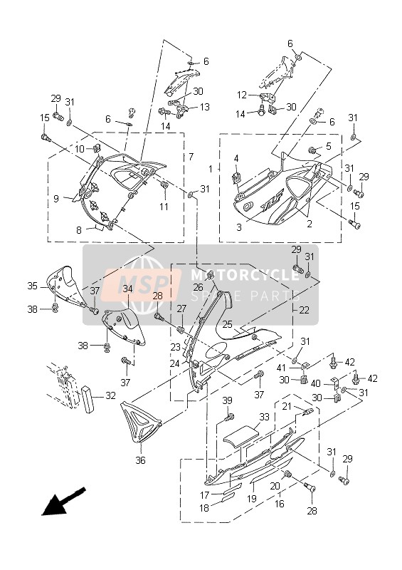 4XV2836E0000, Support 2, Yamaha, 0