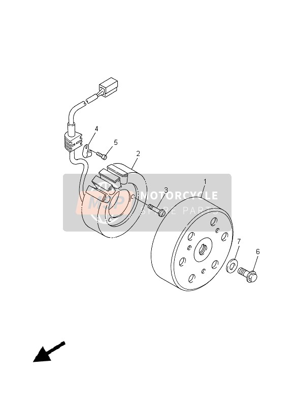 Yamaha YZF-R1 1999 Generator for a 1999 Yamaha YZF-R1