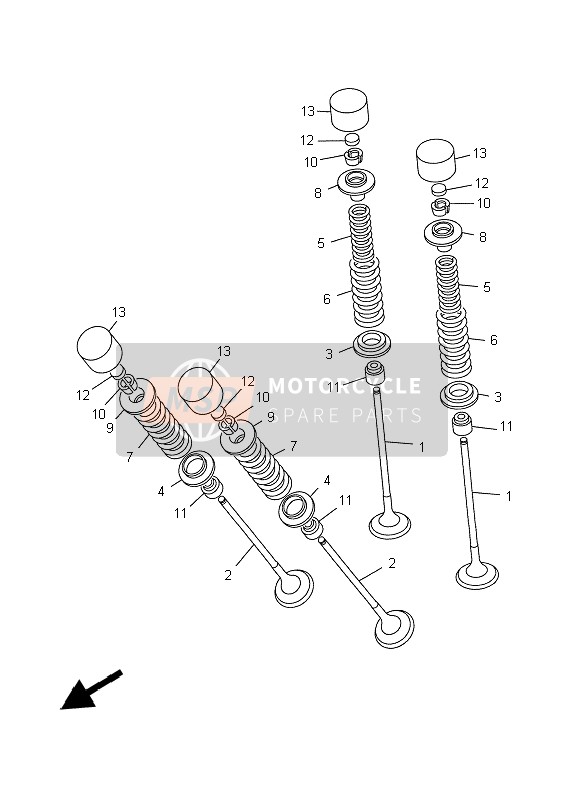 Yamaha YZF-R6 1999 Valve for a 1999 Yamaha YZF-R6