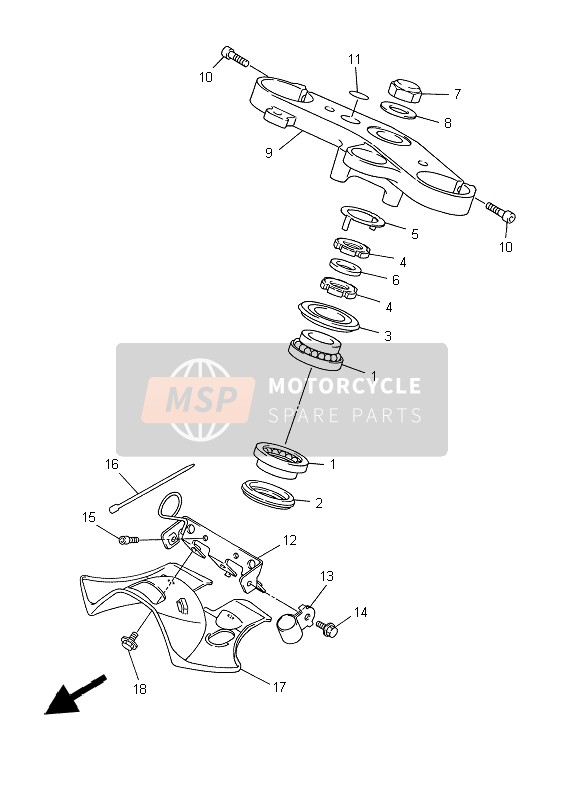 Yamaha YZF-R6 1999 Steering for a 1999 Yamaha YZF-R6