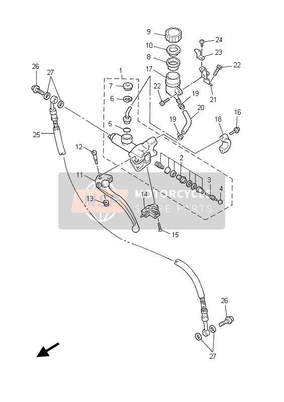 3GK258555000, Buchse, Membran, Yamaha, 4