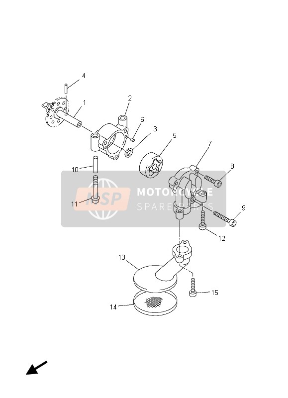 Yamaha FJR1300AS 2013 Oil Pump for a 2013 Yamaha FJR1300AS