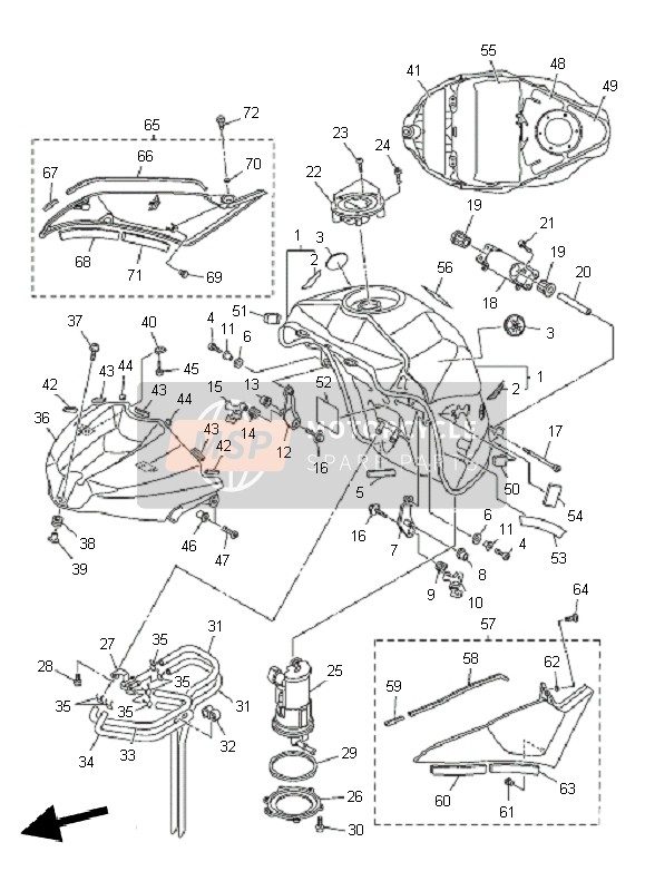 14B2414J0000, Zierverkleidung, Abdeckung, Yamaha, 1